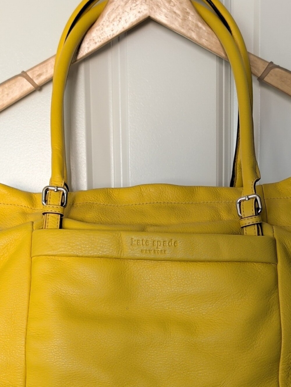 kate spade Yellow Leather Shoulder Tote
